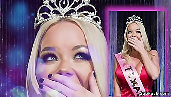 Miss America, Açık Olan Deliğini Çift Penetrasyonla Dolduruyor